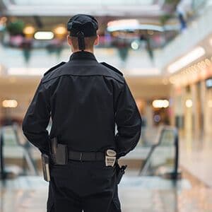 Shopguard auf Center-Streife