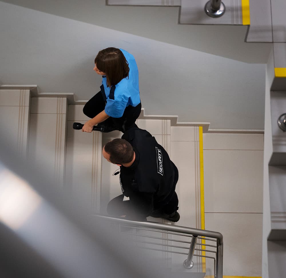 Videoüberwachung eines Treppenhauses